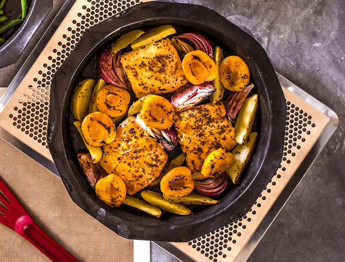 Baked Cod with Squash and Tomato - bon COOK