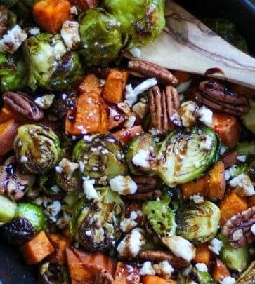 Roasted Potatoes and Brussels - bon COOK