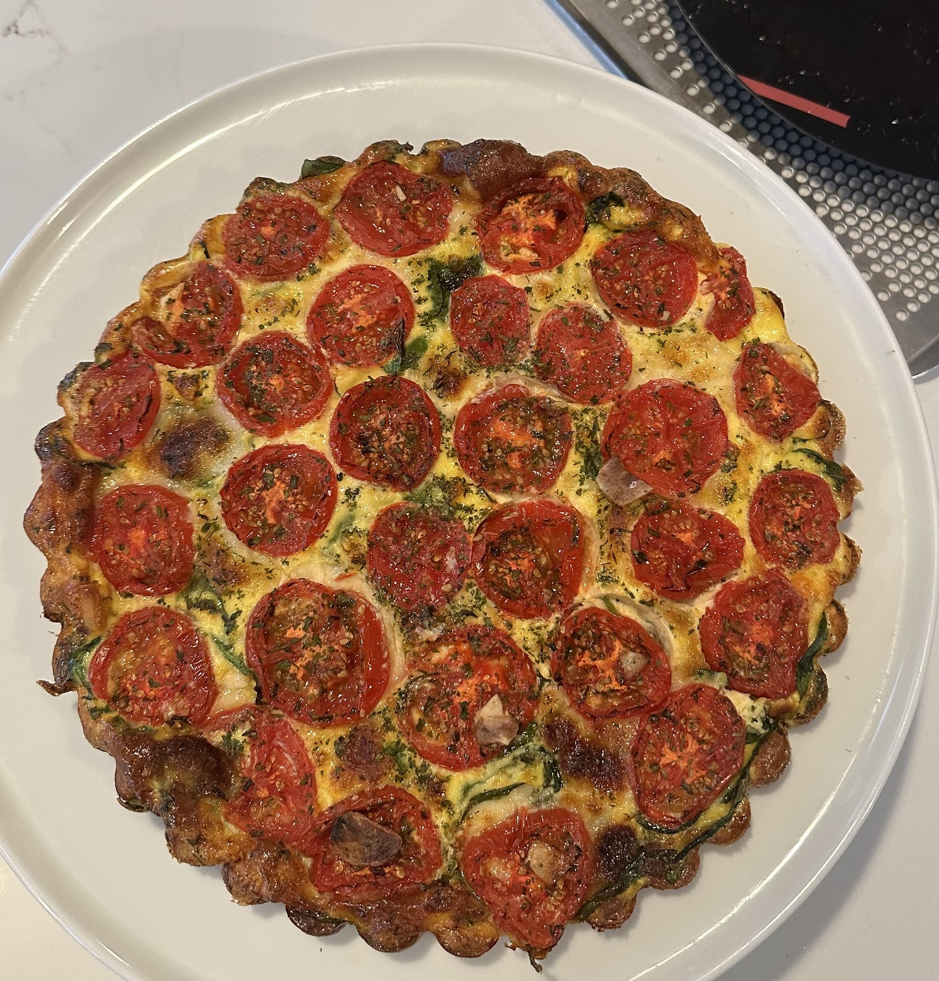 Crustless Vegetable Quiche - bon COOK
